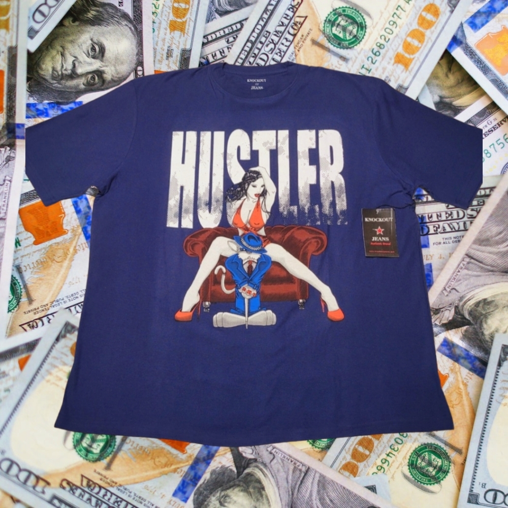 Men's Knockout Jeans Hustler T-Shirt NWT 2X